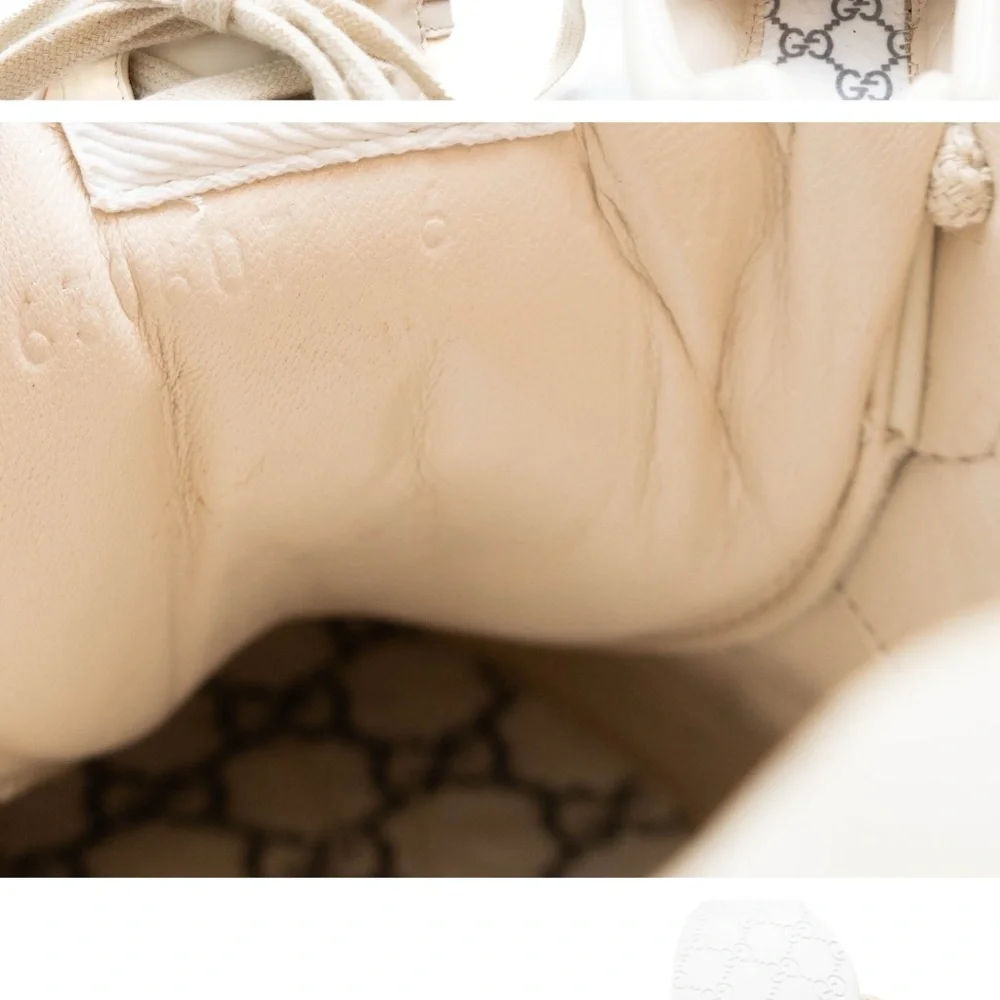 Gucci Rhyton Interlocking Disk Leather Sneakers Women’s Sz 6 Gucci Size 8.5US‎